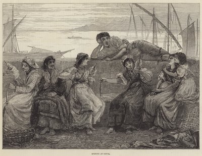 Evening at Genoa by Walter Jenks Morgan